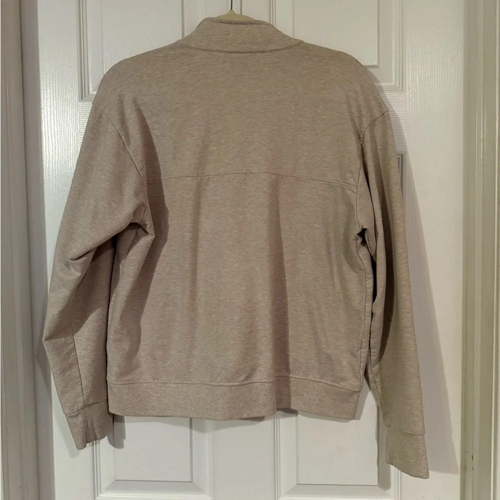 Patagonia Light Tan Oatmeal Natural Quarter-Zip Sweatshirt Pullover - Picture 5 of 6
